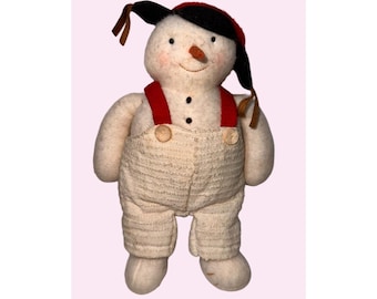 Decorazione natalizia invernale Hallmark di peluche pupazzo di neve Coldwell da 10 pollici, colore gelido