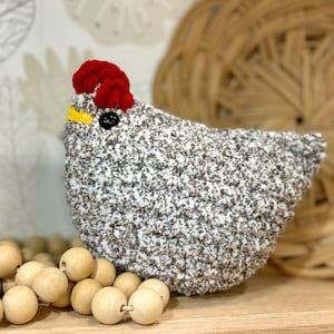 Crochet Mabel Chicken plushie hen gift handmade