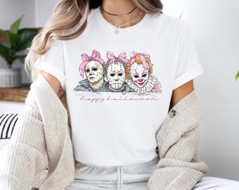 Halloween Unisex Garment-Dyed T-shirt, Spooky Tee, Scary Shirt, Fall Fashion, October Costume, Trick or Treat Apparel