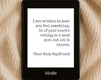 Sweet & Flirty Kindle Screensaver | Set Digital Book Lover's Lock Screens Kindle Wallpaper for Romance Book Lovers
