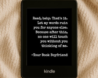 Romance Kindle Screensaver Bundle | Digital Book Boyfriend Quotes BookTok Inspired Lock Screens Kindle Wallpaper