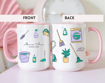 Taza de Señora de la Limpieza: Regalo Divertido para el Dueño de un Negocio de Limpieza