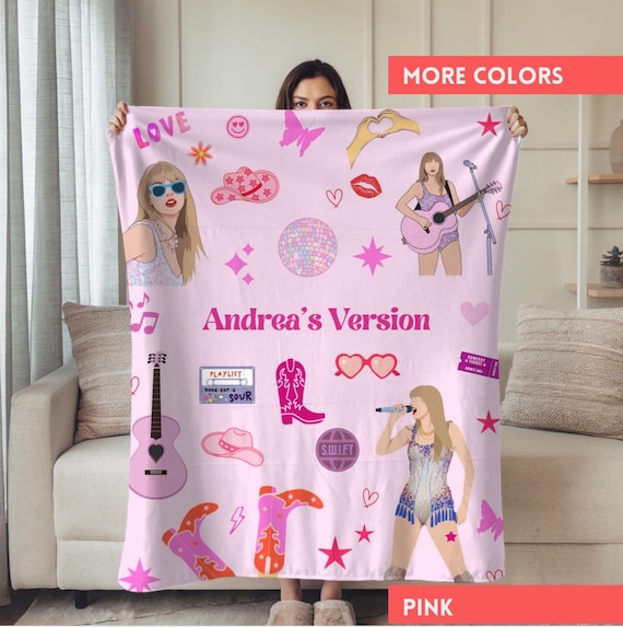 Personalized Girl Name Blanket, Gift for Toddler Girl, Niece or Granddaughter, Bedding Blanket for Girls, Velveteen and Custom Name Version