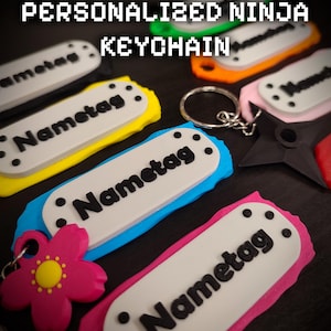 Personalized ninja keychain