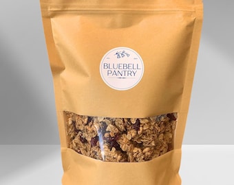 Homestead Artisan Granola: Almonds, Peanut Butter, Seeds, Cranberries