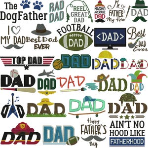 Dad Embroidery Design, Hunting Dad Embroidery, Dad Applique Embroidery, Fathers Day Embroidery, Father Embroidery, Machine Embroidery Design