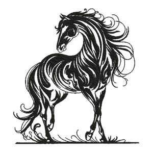 Horse embroidery designs Cute Horse embroidery design Beauty Horse Head embroidery Horse Face embroidery Animal Machine embroidery design