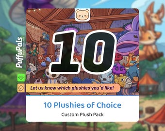 Palia / 10 peluches para elegir