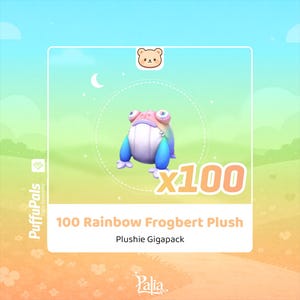 Palia | 100 Rainbow Frogbert-knuffel