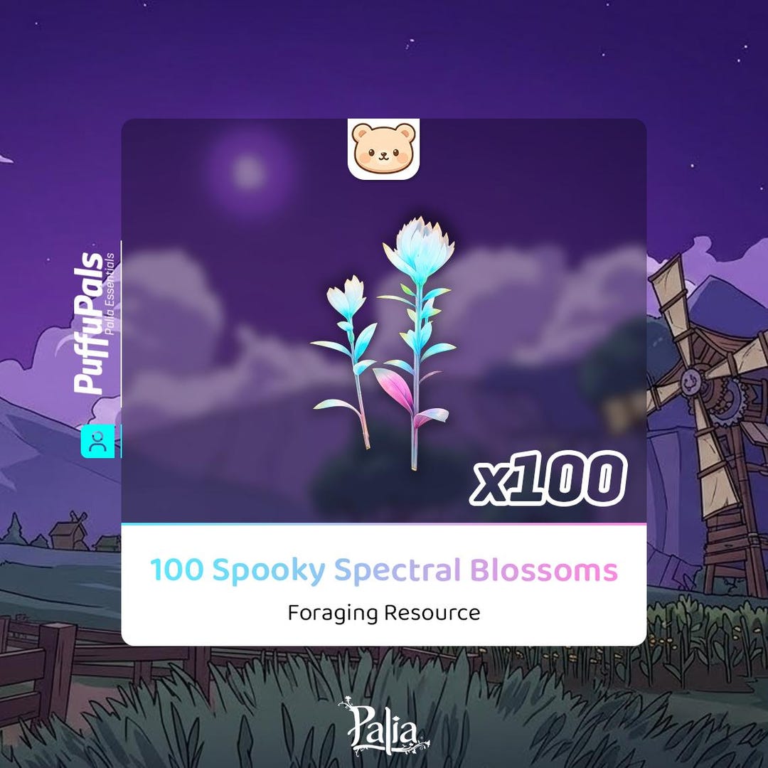 Palia | Spooky Spectral Blossoms [100] - Etsy