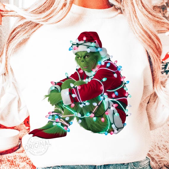 Retro Grinc Christmas PNG, Christmas Characters Png, Merry Grinchmas Png, Green Mean Guy (Digital Download)