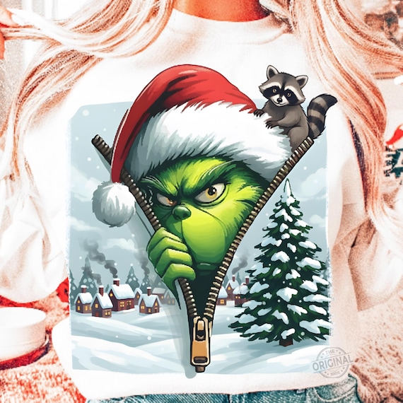 Coquette Christmas png, Retro Hand Drawn Grinc png, Cute Christmas Characters png, Holly Jolly Png, Christmas Movie png, Sublimation design