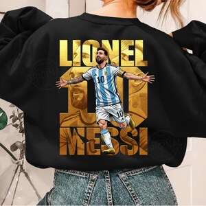 Messi PNG SVG EPS Shirt Design, Lionel Messi Comic Sublimation, Soccer Graphic Tee, Instant Download image 4