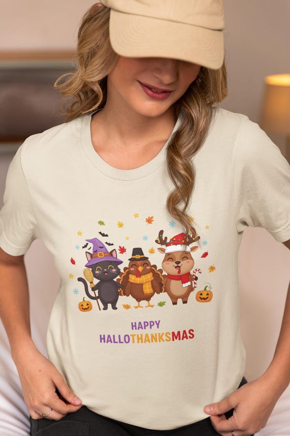 Hallothanksmas Png, Pumpkin Leopard Lip, Hallothanksmas Svg, Peaceful Shirt, Thanksgiving 2025,happy Fall Yall, Thankful Vibes Shirt