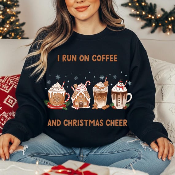 Coffee Christmas Png, I Run on Coffee Png, Christmas Coffee, Gingerbread Png, Christmas Cheer Png, Caffeine Lover Png, Coffee Png, Xmas Png