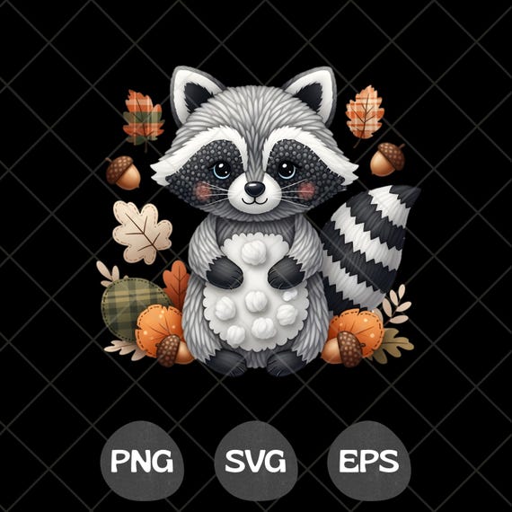 Funny Raccoon PNG SVG EPS, Christmas Png design, Holiday Shirt Graphic (Digital Download)