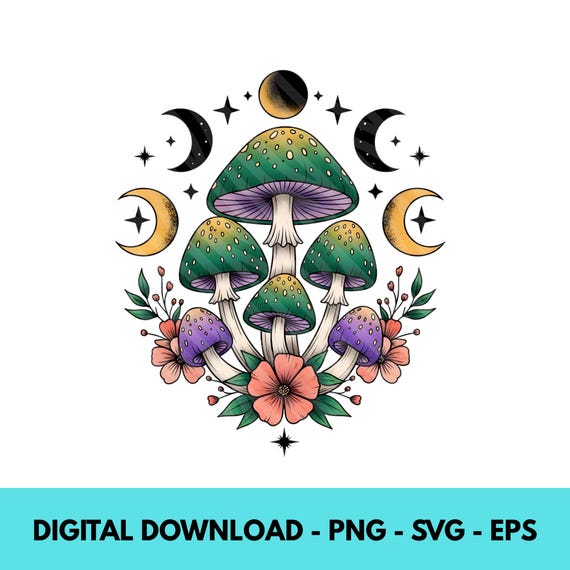 Autumn Mushrooms Svg, Png, Watercolor Mushroom PNG line art mushroom shirt, Mushroom clipart ,digital download t-shirt print