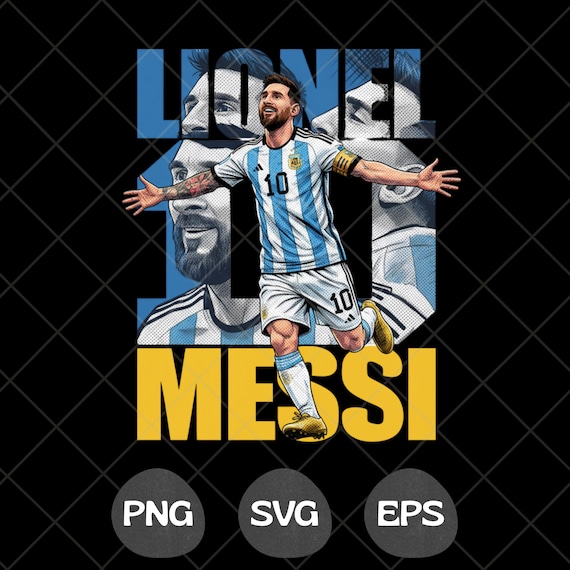 Messi PNG Shirt Design, Lionel Messi Comic Sublimation, Soccer Star PNG, Soccer Graphic Tee, Instant Download