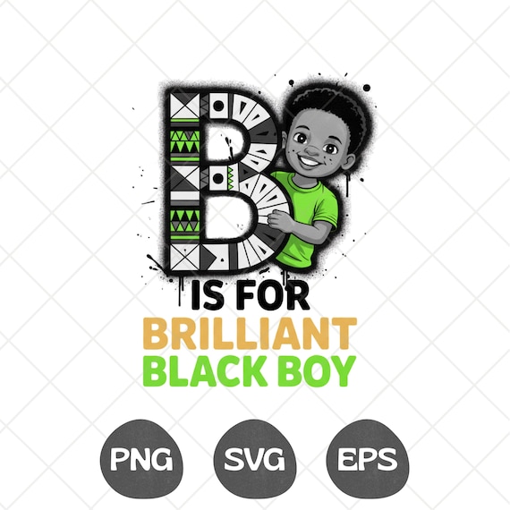 I Am Black History African American Boys PNG Digital Download Design