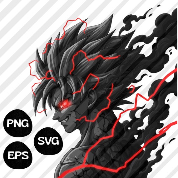 Anime T-Shirt Design PNG SVG Eps for Sublimation & DTF Printing | Anime Shirt Graphic for Print on Demand T-Shirts