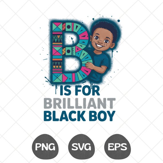 I Am Black History African American Boys SVG PNG EPS Digital Download Design