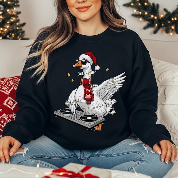 Funny Christmas Goose Shirt PNG, Festive Goose on the Loose PNG, Gingerbread Goose, Santa Goose, Holiday Shirt Png, Merry Christmas PNG