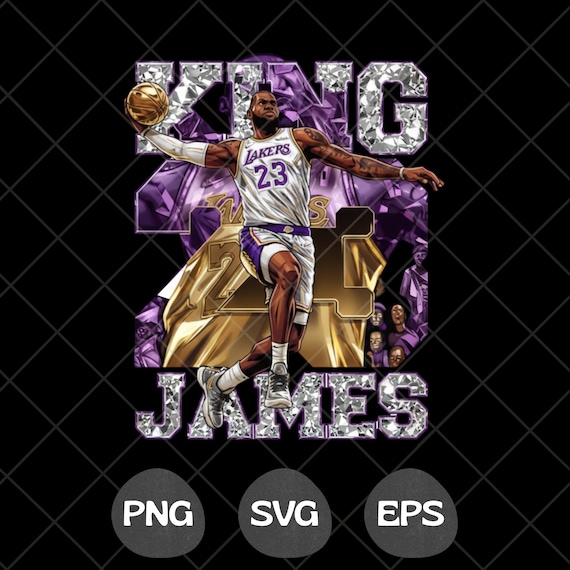 King James PNG SVG, Basketball T-Shirt Design, Basketball DTF Transfer, Basketball Lover Png, Basketball Comic Graphic Tee Sublimation