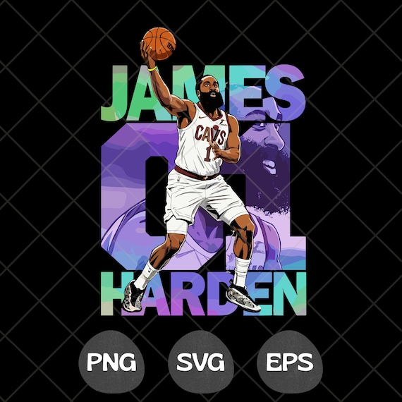 James Harden PNG SVG, Basketball T-Shirt Design, Basketball DTF Transfer, Basketball Lover Png, Basketball Comic Graphic Tee Sublimation