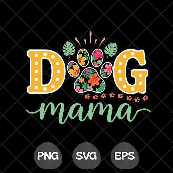 Boho Dog Mama PNG SVG T-Shirt Design, Retro Puppy Mama Graphic, Leopard Mom Life PNG , Mother’s Day Gift for Dog Lovers