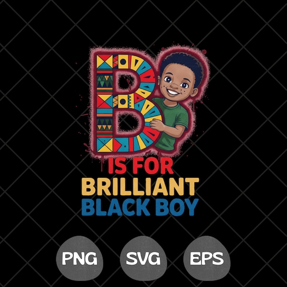 I Am Black History African American Boys PNG SVG Digital Download Design