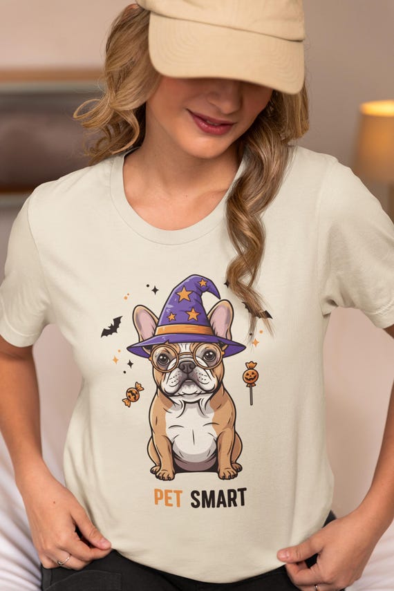 Funny French Bulldog Halloween PNG, Clever Dog Clipart, Cute Spooky Dog Design, Digital Download for T-Shirt