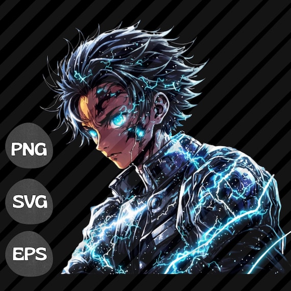 Anime T-Shirt Design PNG SVG Eps for Sublimation & DTF Printing | Anime Shirt Graphic for Print on Demand T-Shirts