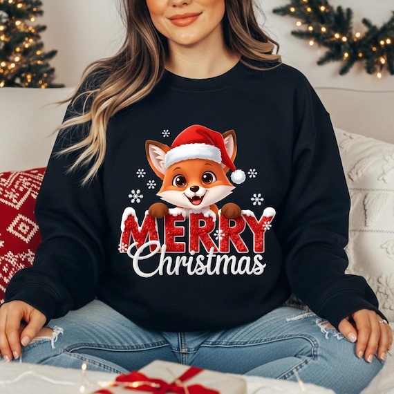 Cute Fox PNG , Winter Animal Design, Winter Graphic for T-shirt, Cute Christmas Characters png, Christmas Movie png, Sublimation design