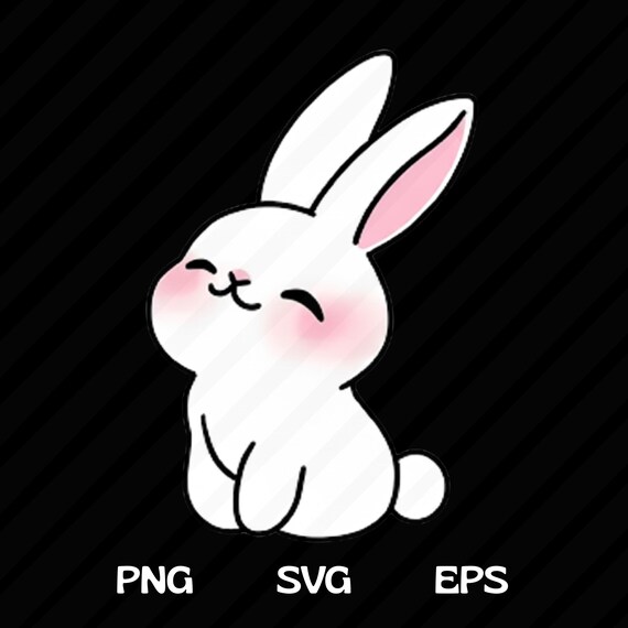 Little Bunny PNG SVG Shirt Design, Brushstroke Png, Sublimation Design, Easter Shirt, Spring Clipart, Cute Easter Png, Coquette Png