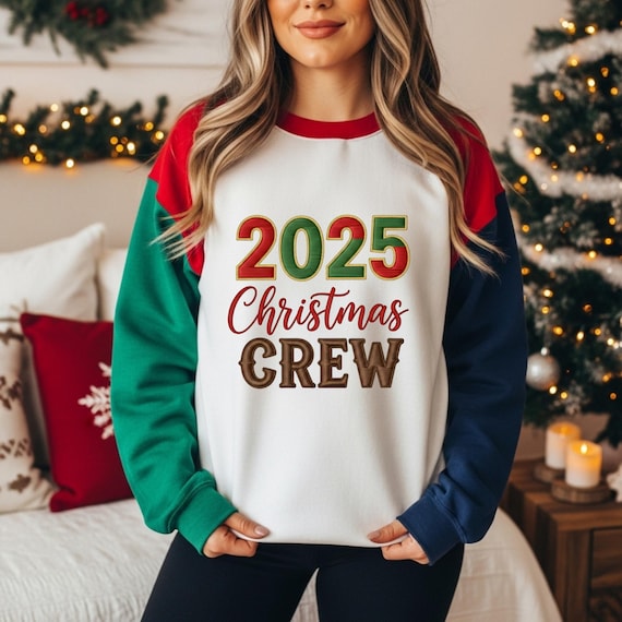 Christmas Crew PNG Family Christmas 2025 PNG Funny Matching Holiday Shirt PNG Christmas Squad Pajamas Holiday Shirt Png Reunion Sublimation