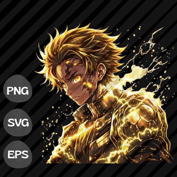 Anime T-Shirt Design (png, svg, eps) | Sublimation, DTF Printing Graphic