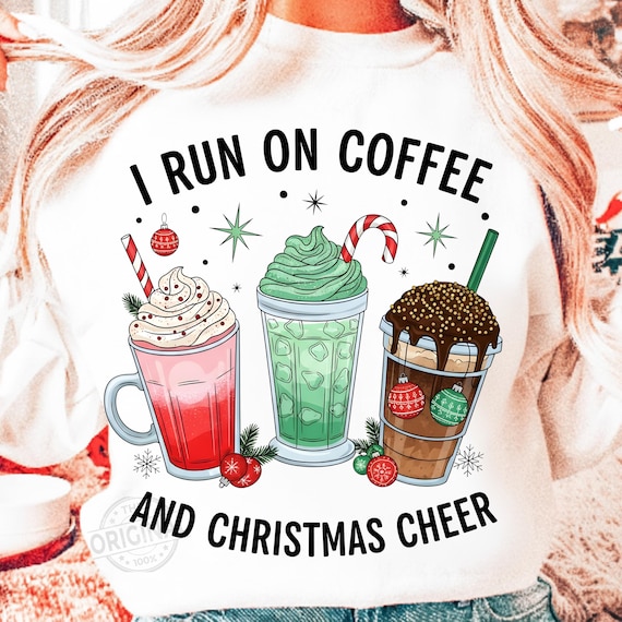 Coffee Christmas Png, Christmas Coffee, I Run on Coffee Png, Gingerbread Png, Christmas Cheer Png, Caffeine Lover Png, Coffee Png, Xmas Png