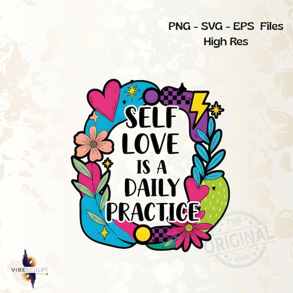 Self Love Club Mental Health Gift Self Love Aesthetic PNG Self Care Quote Shirt Design Digital Download