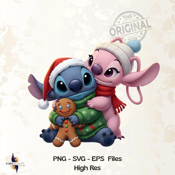 Cute Blue Alien Christmas PNG | Cartoon Santa Hat Clipart | Holiday Sublimation Design | Kawaii Christmas PNG for Shirts & Mugs