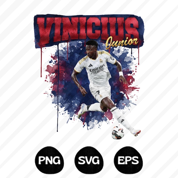 Vinicius Jr. Soccer T-Shirt Design PNG SVG EPS (Digital Download)