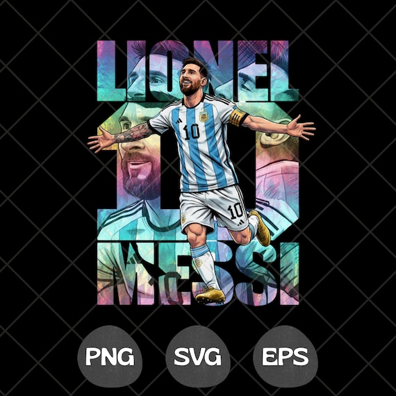Messi PNG SVG Shirt Design, Lionel Messi Comic Sublimation, Soccer Graphic Tee, Instant Download