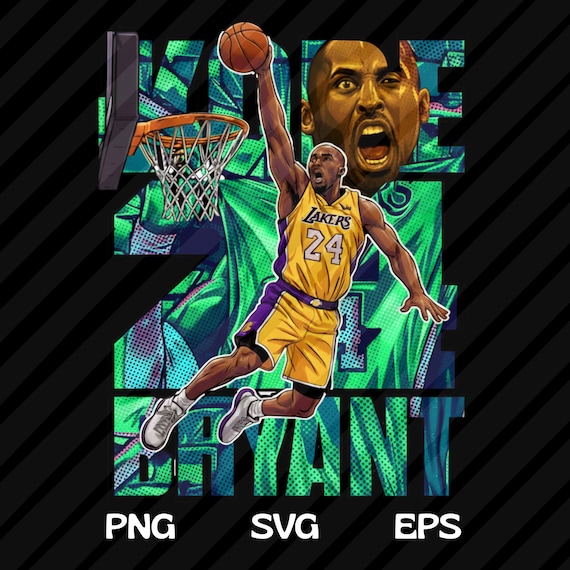 Kobe Bryant PNG Basketball T-Shirt Design, Basketball DTF Transfer, Basketball Lover Png, Basketball Comic Graphic Tee Sublimation
