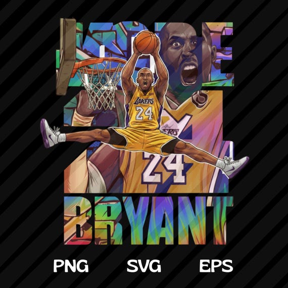 Kobe Bryant PNG Basketball Player T-Shirt Design, Basketball DTF Transfer, Basketball Lover Png, Basketball Comic Graphic Tee Sublimation