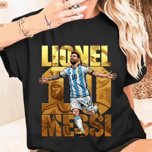 Messi PNG SVG EPS Shirt Design, Lionel Messi Comic Sublimation, Soccer Graphic Tee, Instant Download image 5
