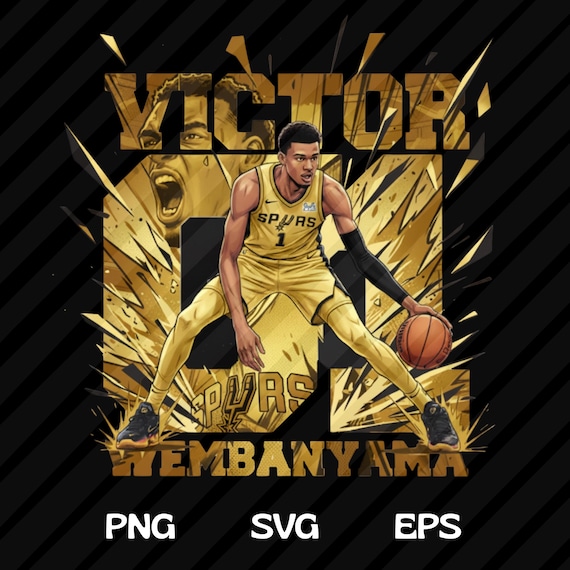 Wembanyama PNG SVG T-shirt Design, Basketball Graphic Tee Design, Basketball Lover Png,   Basketball Sublimation Print, DTF Transfer