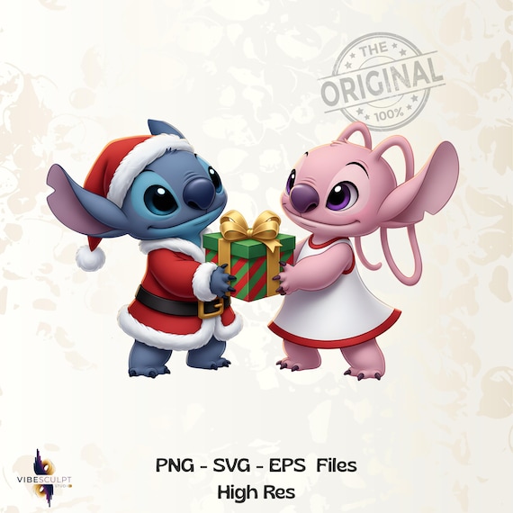 Cute Blue Alien Christmas PNG | Cartoon Santa Hat Clipart | Holiday Sublimation Design | Kawaii Christmas PNG for Shirts & Mugs