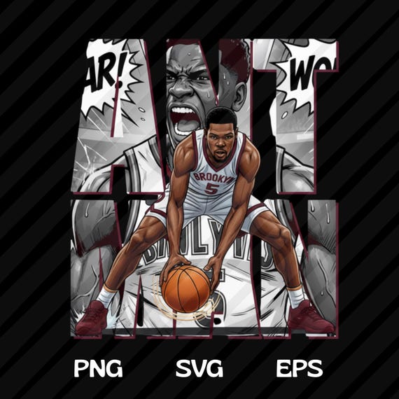 Anthony Edwards PNG SVG Shirt Design, Basketball Player Comic Graphic Tee Sublimation, Basketball Lover Png (Digital Download)