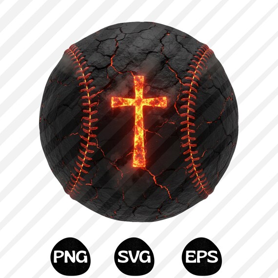 Christian Baseball Cross PNG, Faith Sports Design, Baseball Lover Shirt (Digital Download)