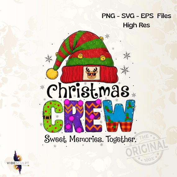 Christmas PNG Matching Family Design Santa Reindeer Elf Letters Holiday Sublimation File Christmas Family 2025 Crew