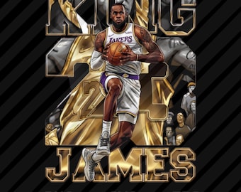 Basketball Player PNG Shirt, Lebron James Comic Design for T-Shirt Sublimation, Basketball Lover Png, DTF Transfer (Digital Download)